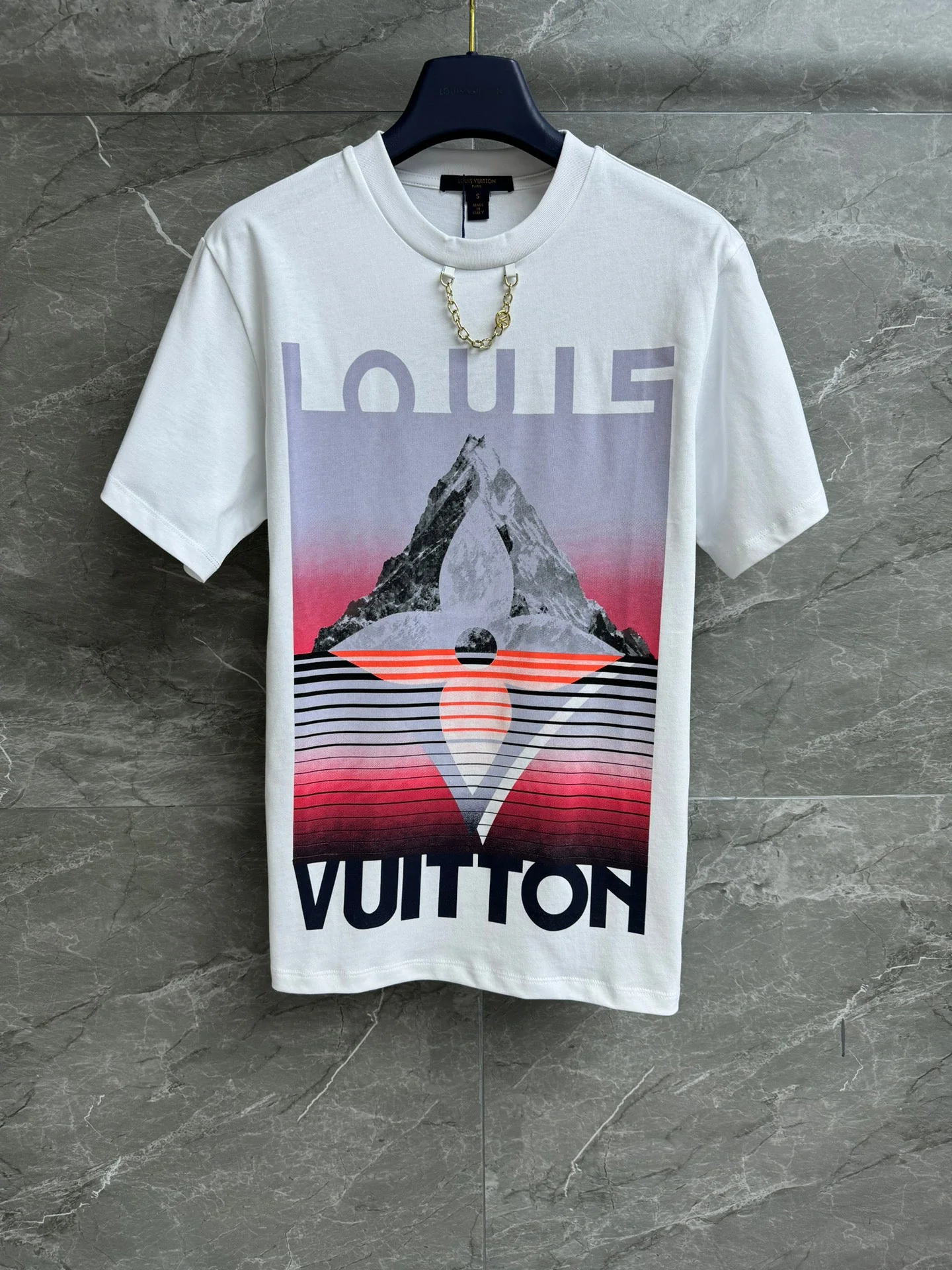 floral mountain print T-shirt - Ultra-Collectible