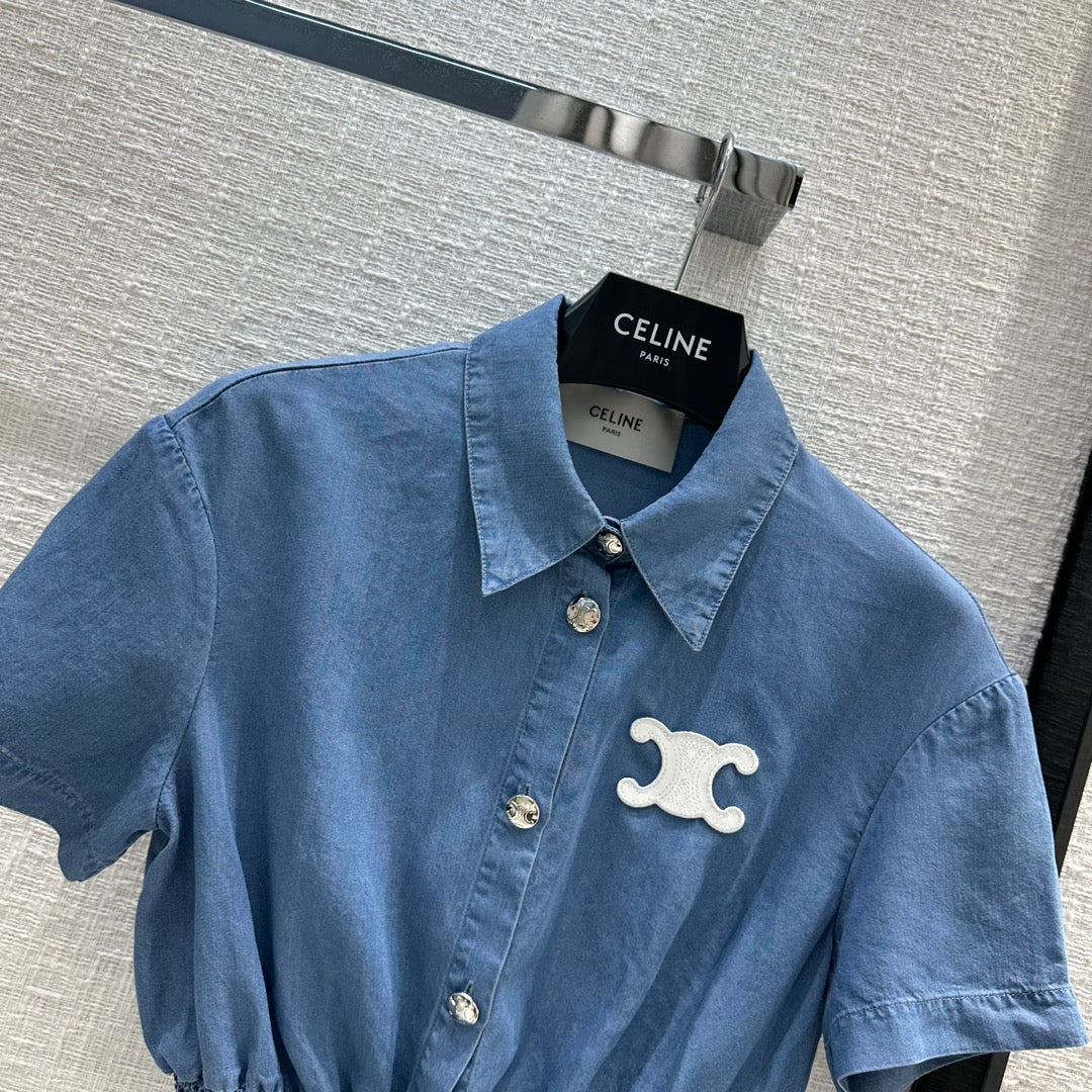 Fresh and youthful girl denim shirt - Ultra-Collectible