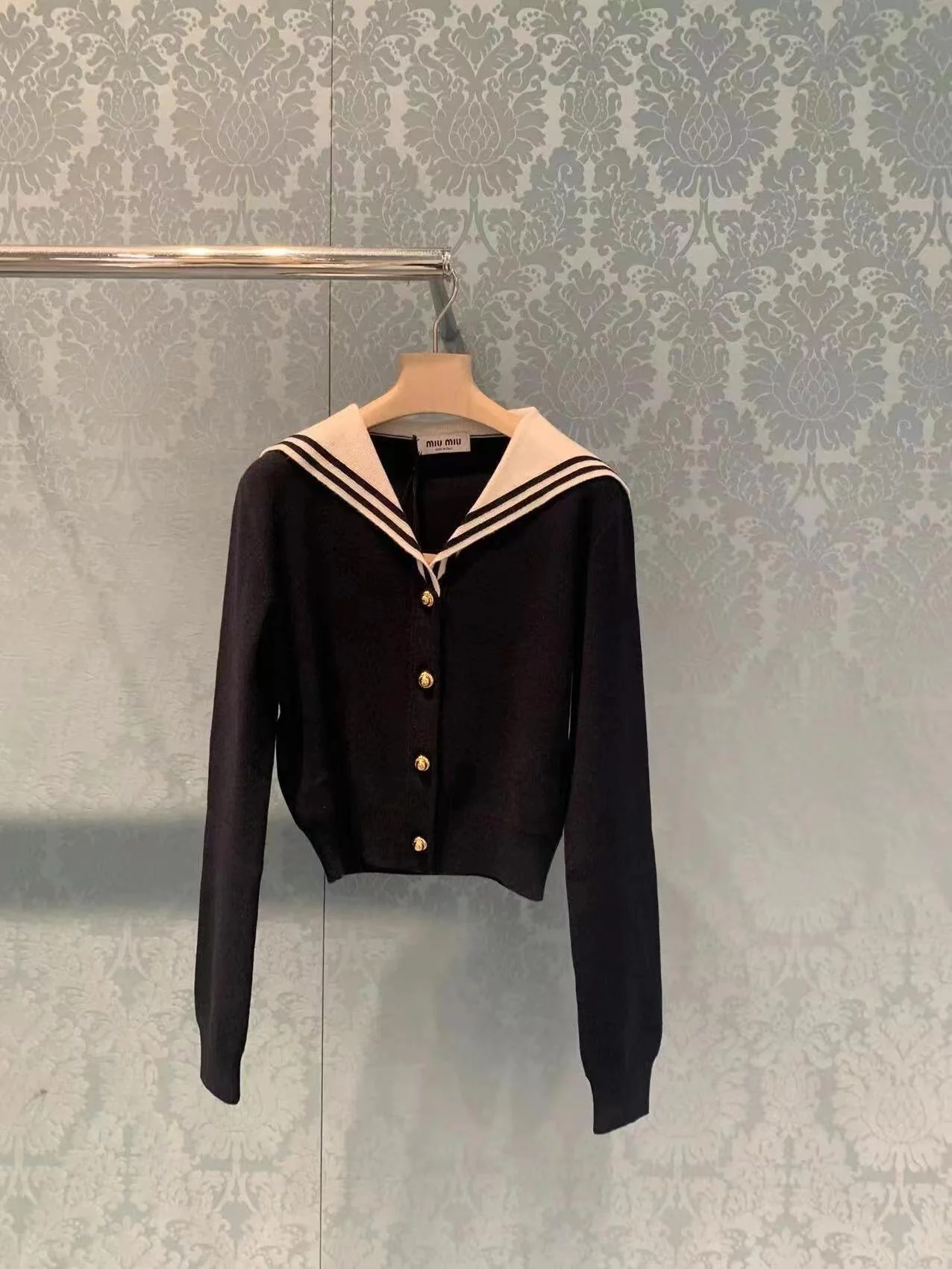 M color-block striped single-breasted casual cashmere sweater - Ultra-Collectible