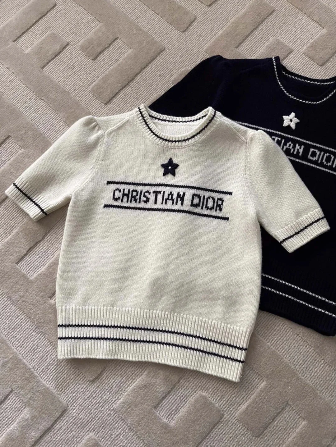 Wool knitted embroidered long-sleeve shirt - Ultra-Collectible