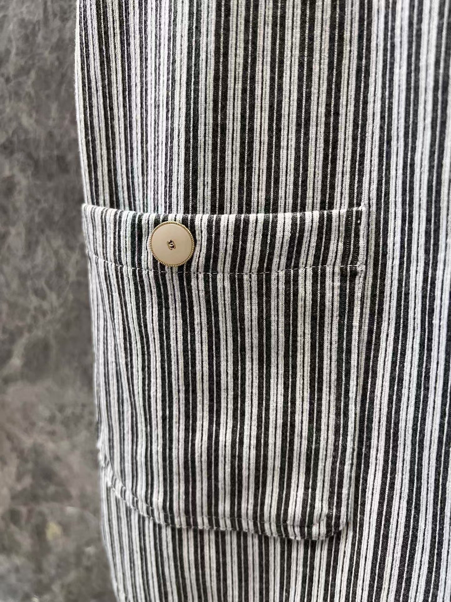 Metallic micro logo striped suspender skirt - Ultra-Collectible