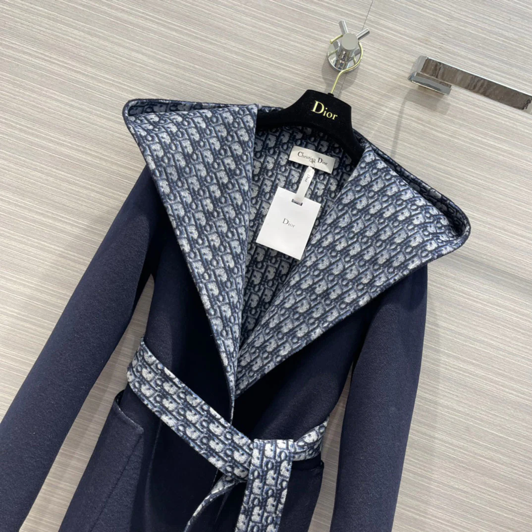 Double-faced wool hooded long coat - Ultra-Collectible