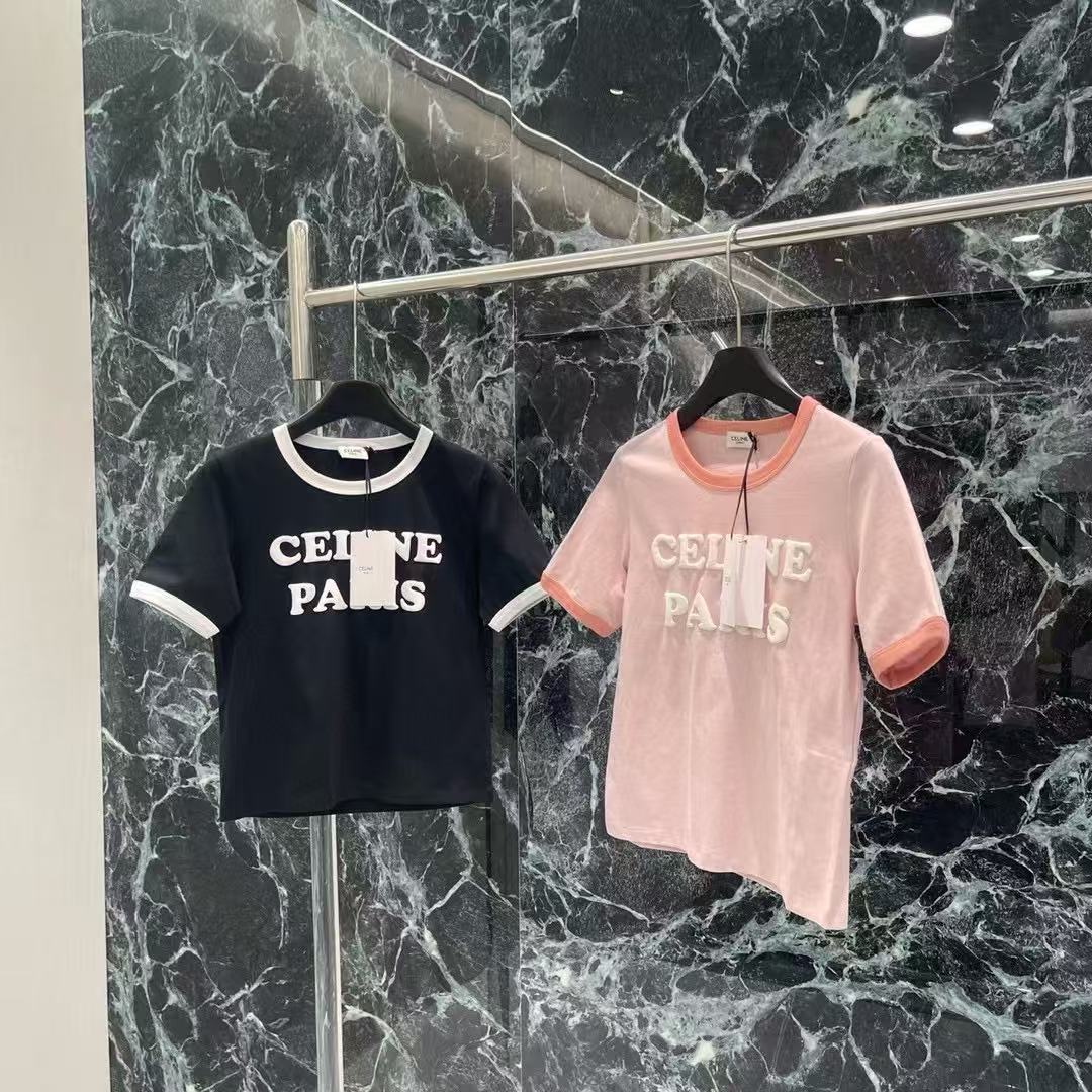 Foaming letter print round neck short sleeve T-shirt - Ultra-Collectible