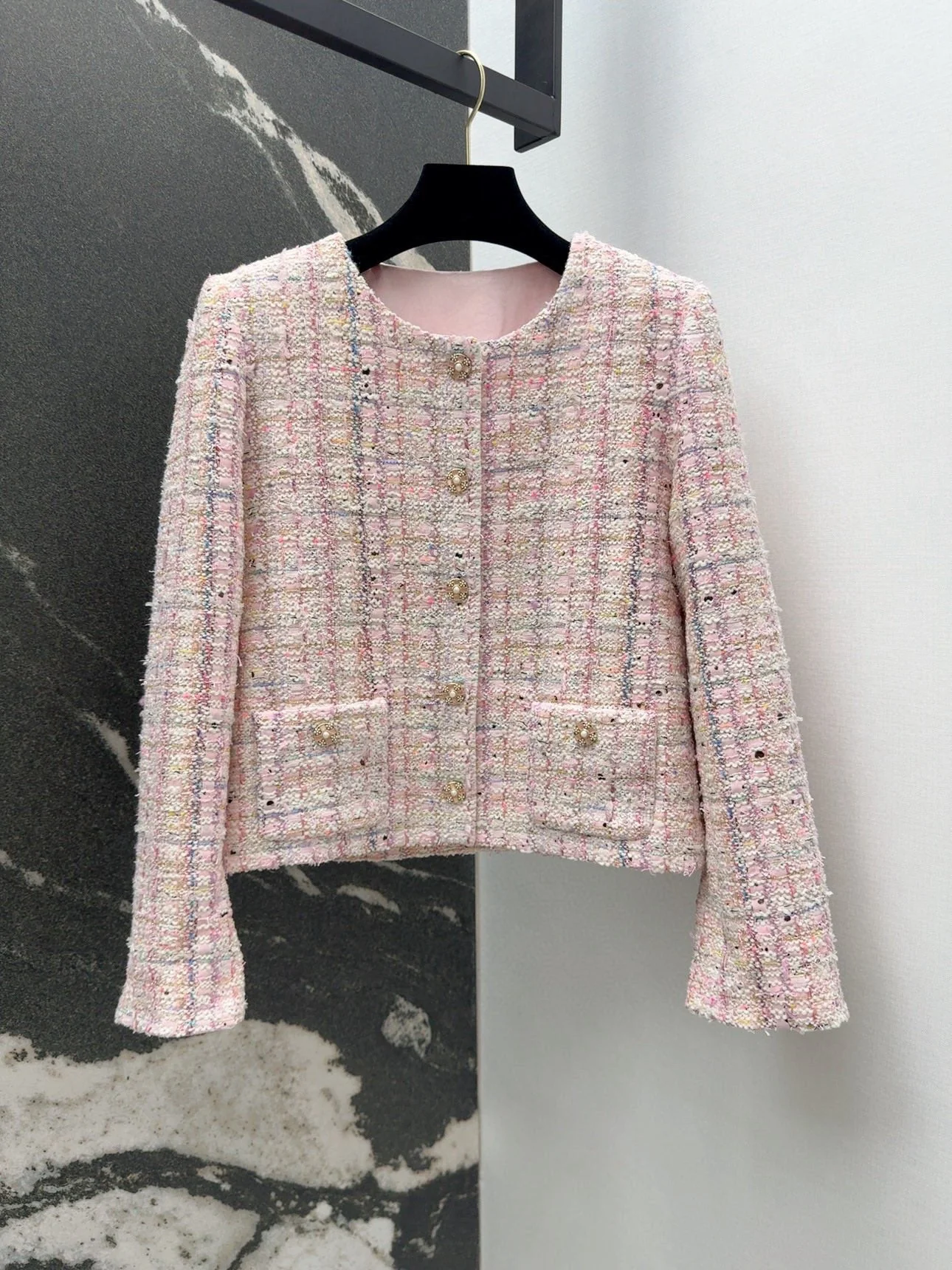 Pink Striped Contrast Jacket - Ultra-Collectible
