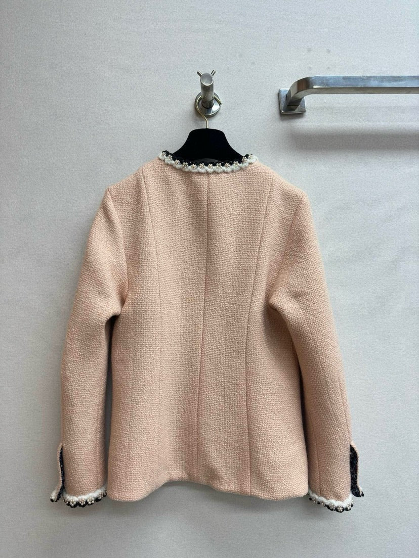 Heavy Pearl Flower Tweed Jacket - Ultra-Collectible