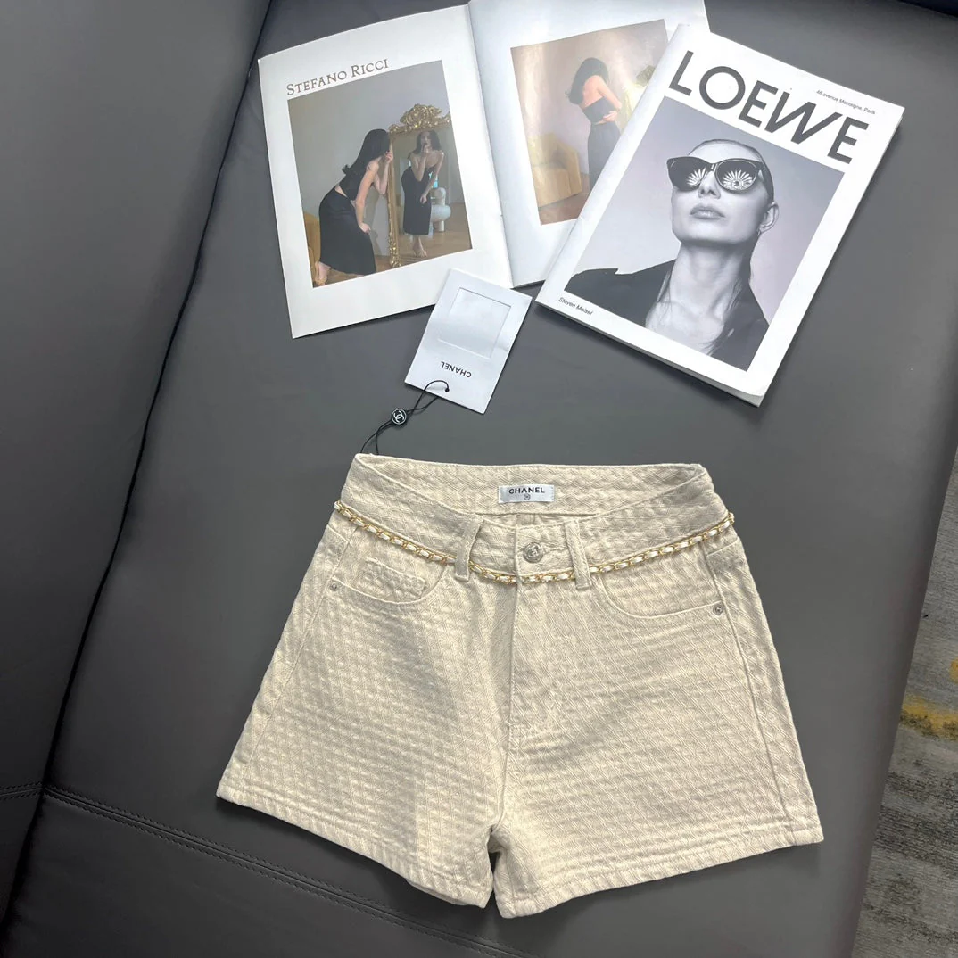 Diamond check denim shorts - Ultra-Collectible