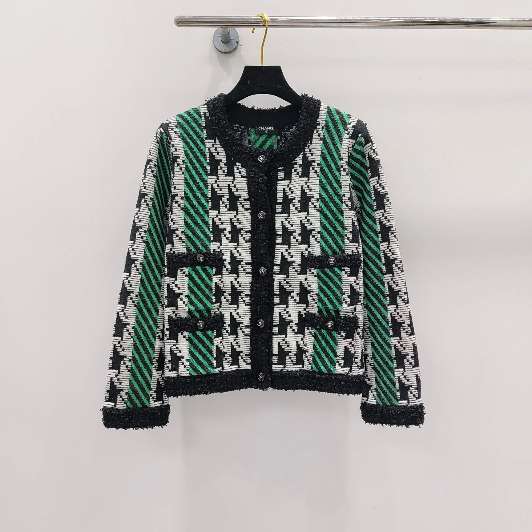 Contrast houndstooth jacket - Ultra-Collectible