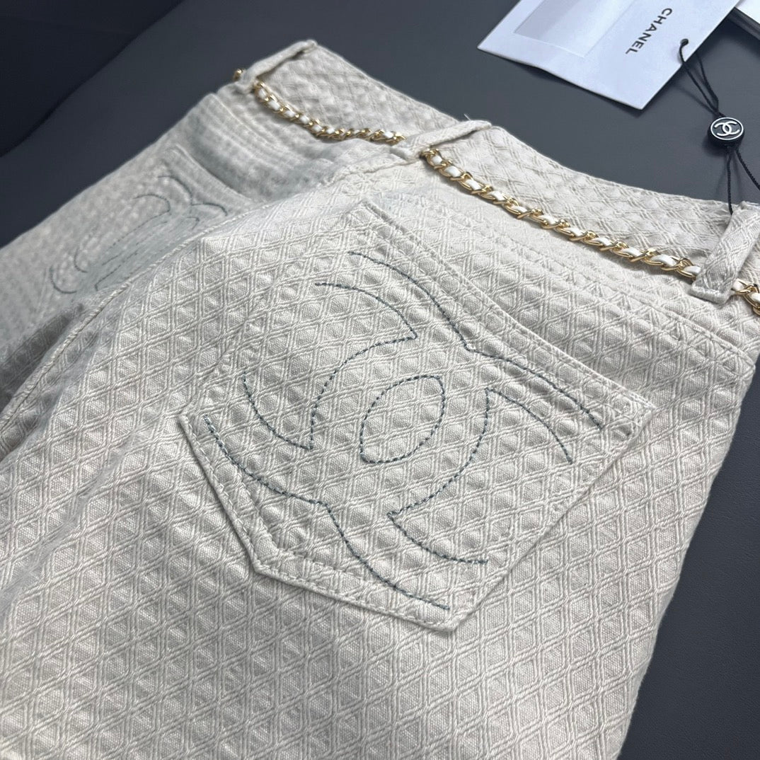 Diamond check denim shorts - Ultra-Collectible