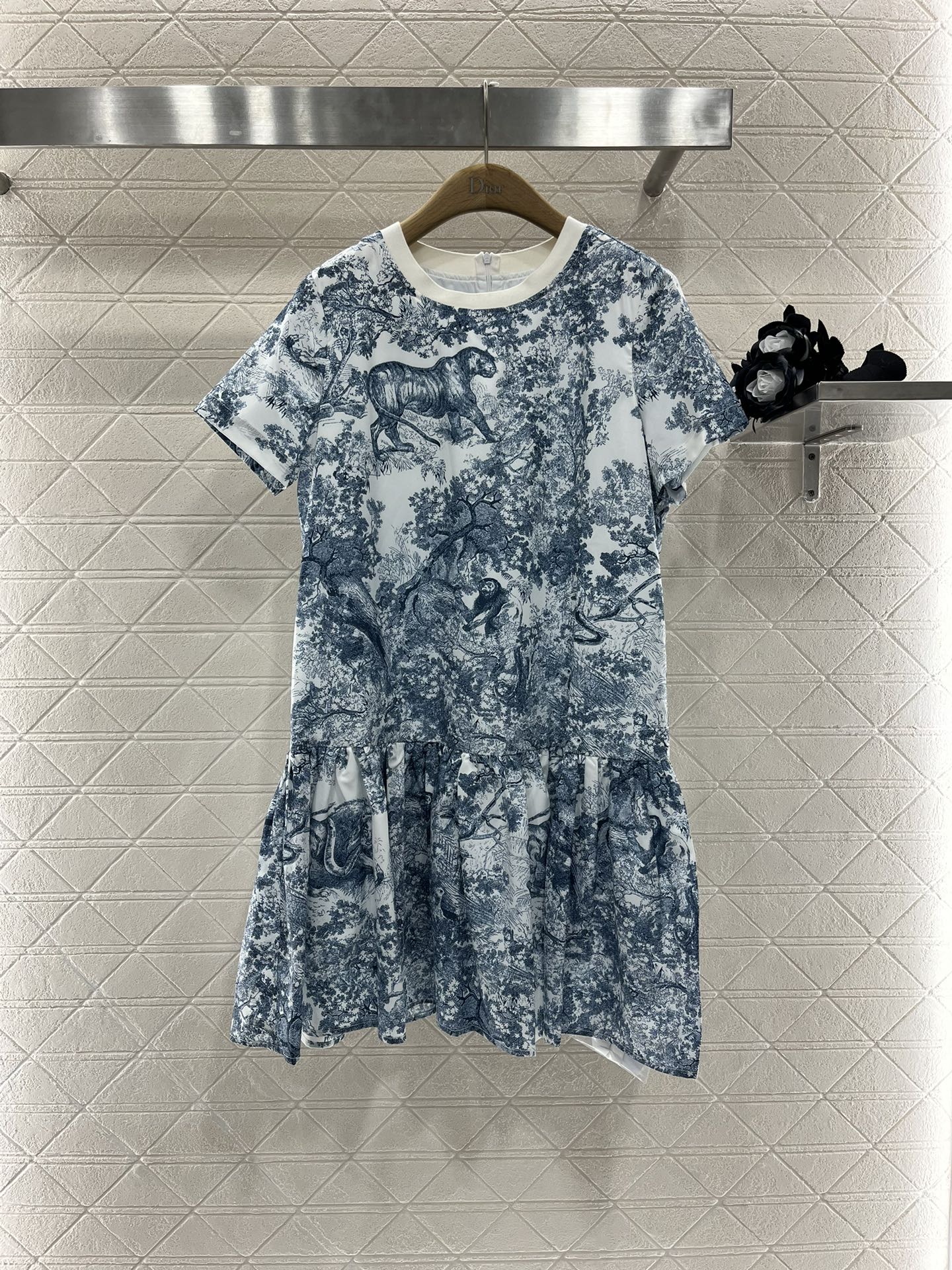 Crew Neck Animal Print Dress - Ultra-Collectible