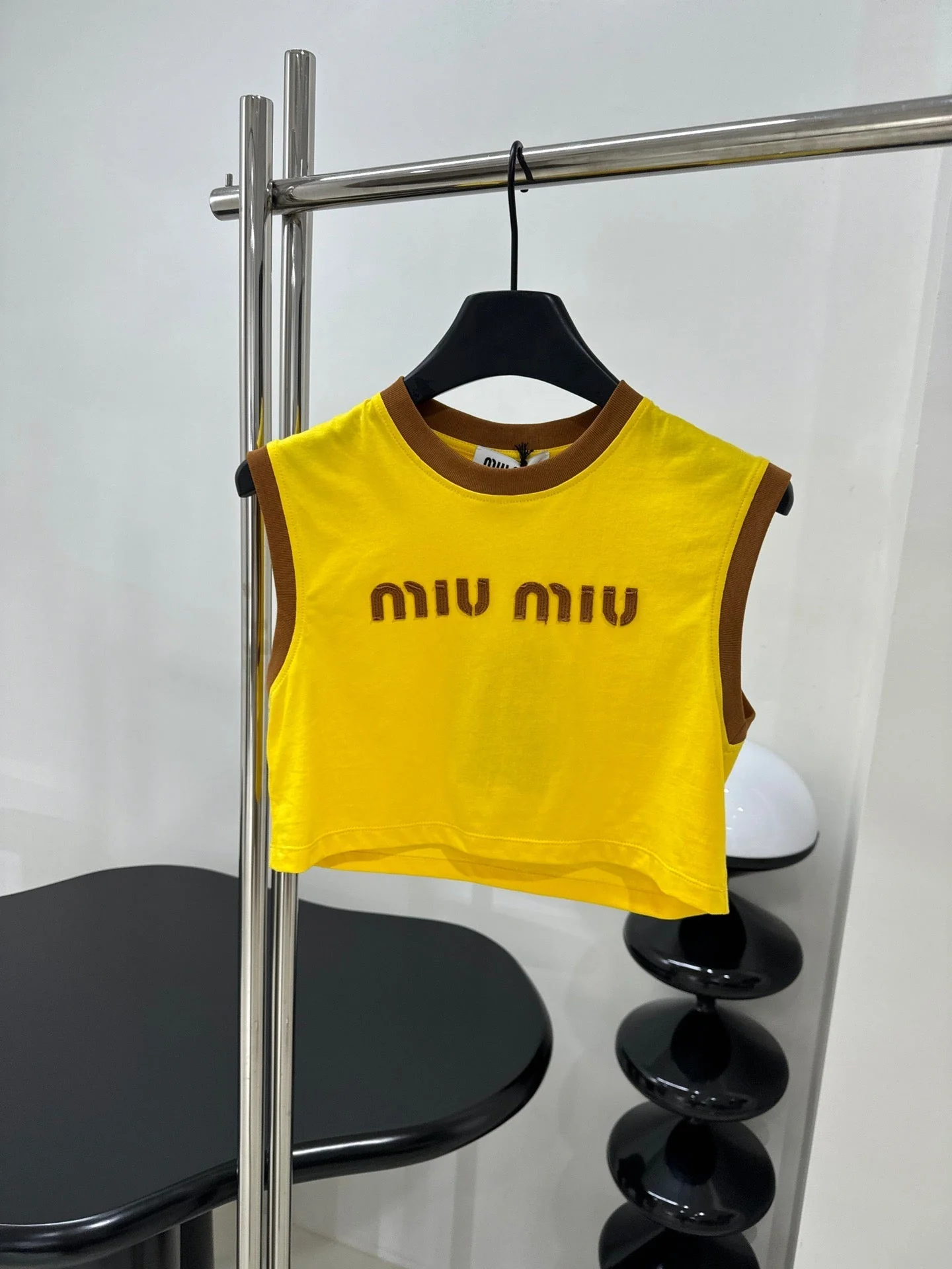 Embroidered logo cotton top - Ultra-Collectible