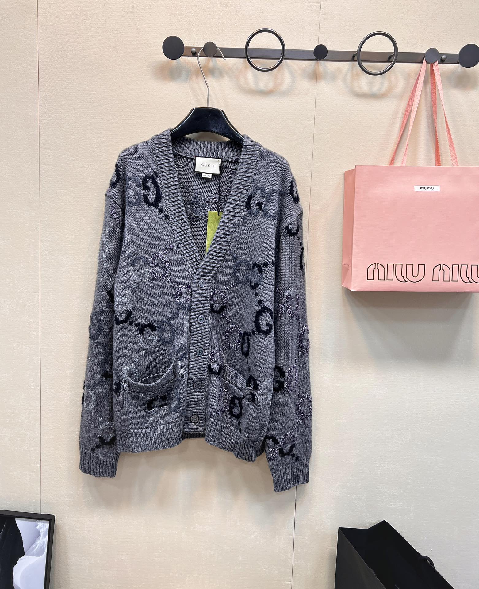 intarsia wool cardigan jacket - Ultra-Collectible