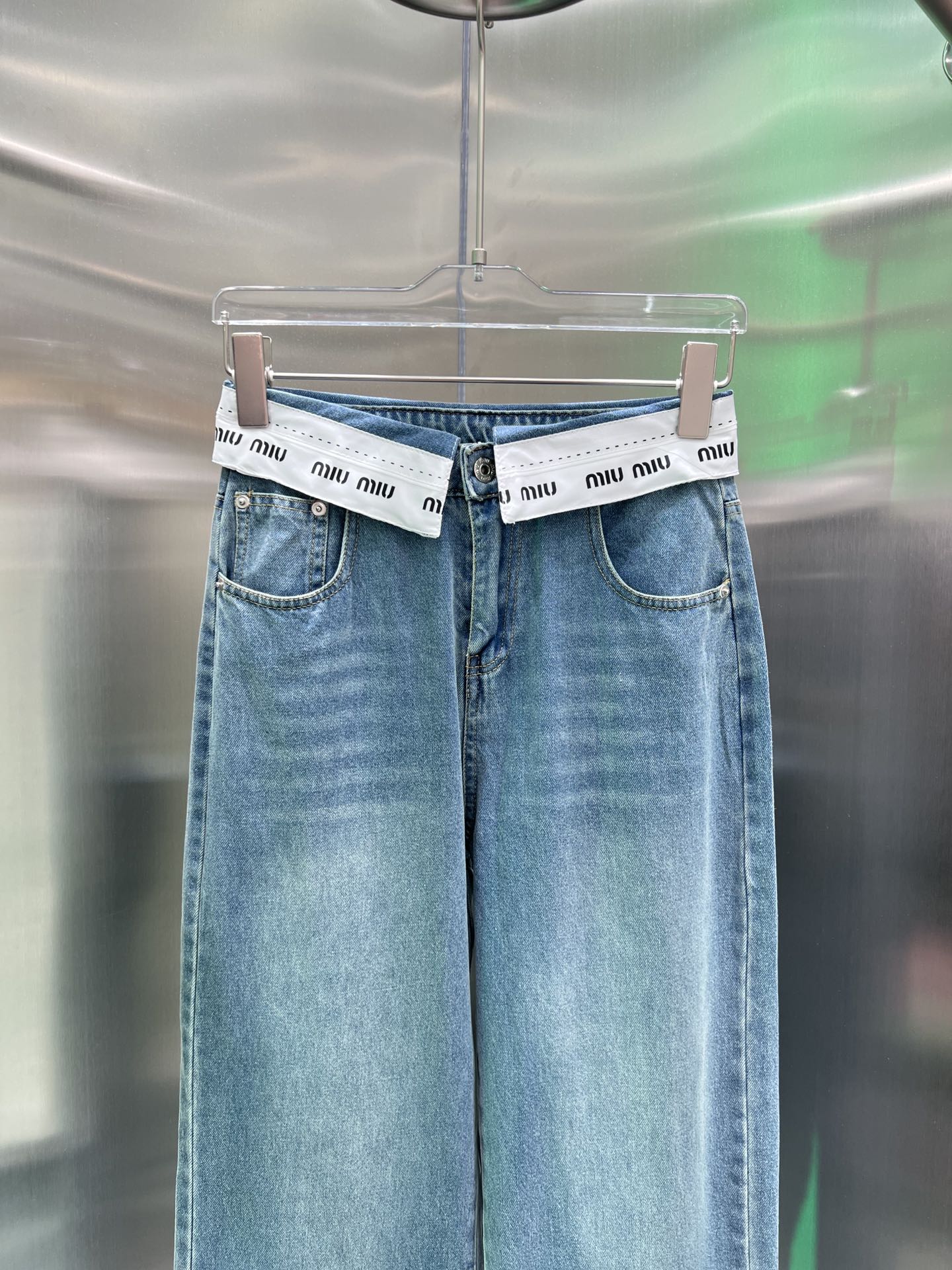 Jeans with logo on waist - Ultra-Collectible