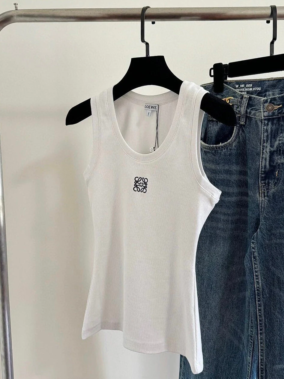 knitted chest embroidered camisole - Ultra-Collectible