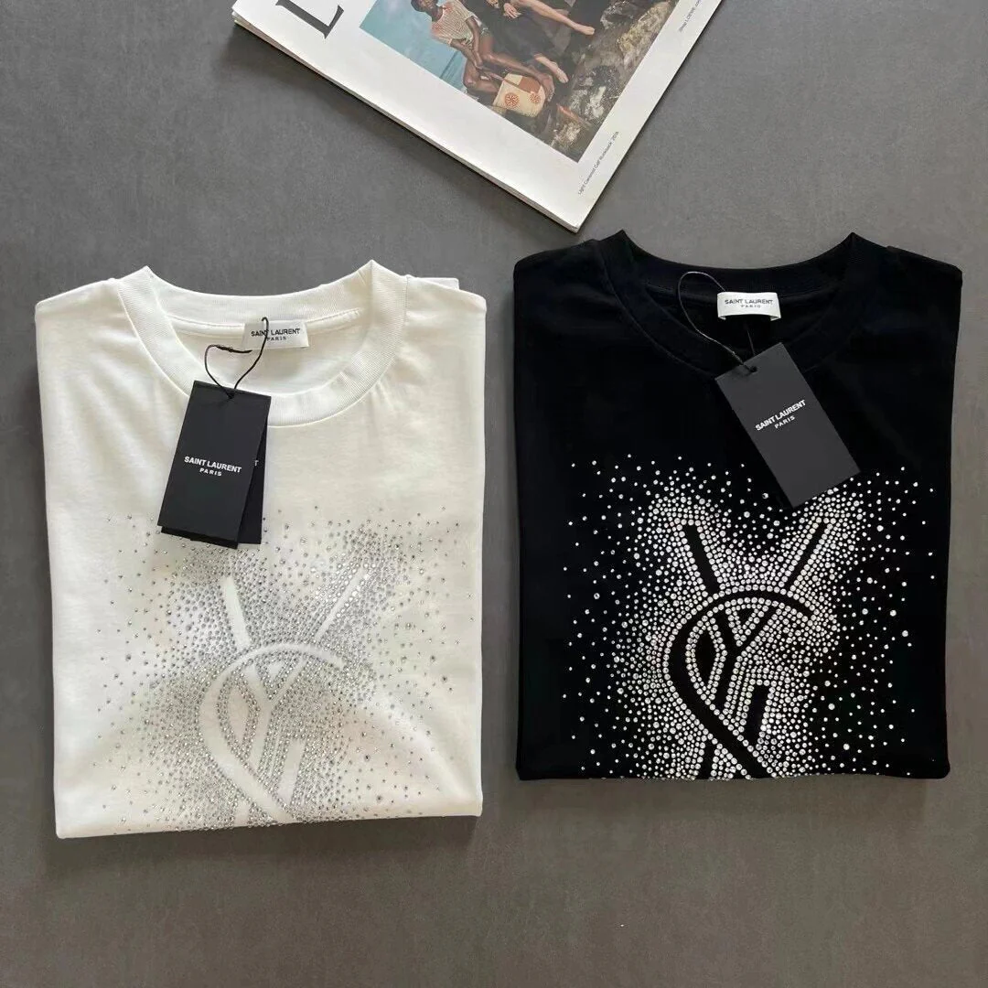 Austrian hot diamond short-sleeved T-shirt - Ultra-Collectible