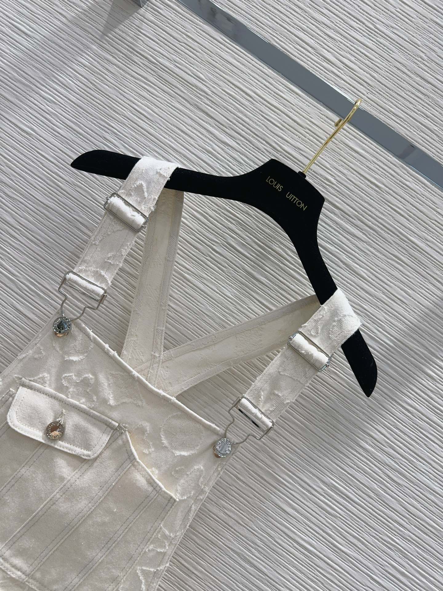 White Raw Edge Suspender Skirt - Ultra-Collectible