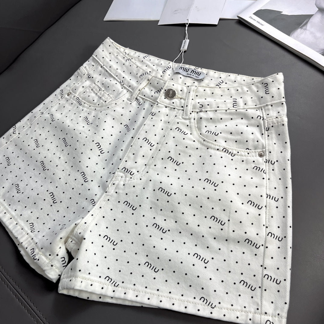 Polka dot logo lettering jeans - Ultra-Collectible