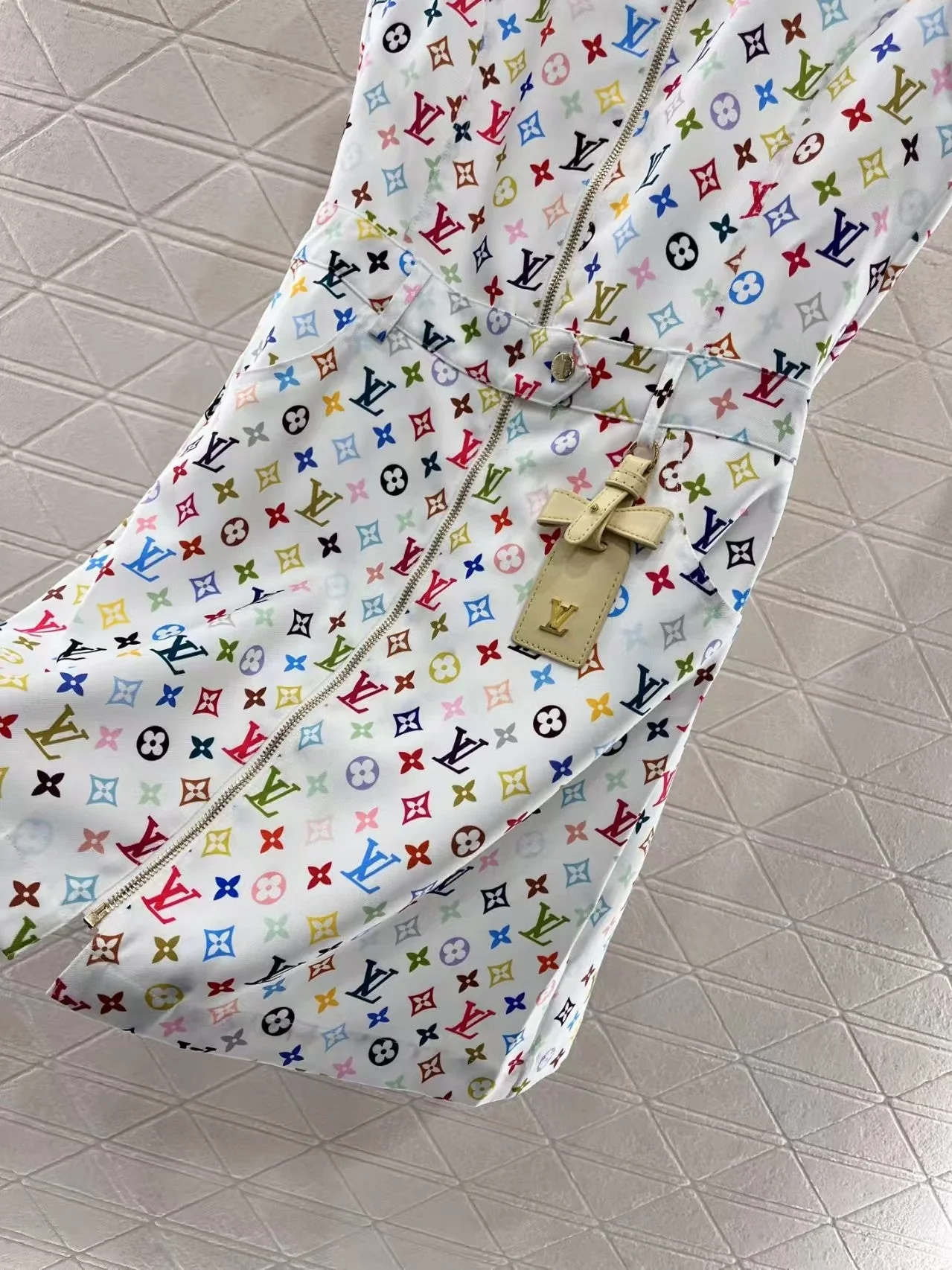 25ss printed zipper sleeveless dress - Ultra-Collectible