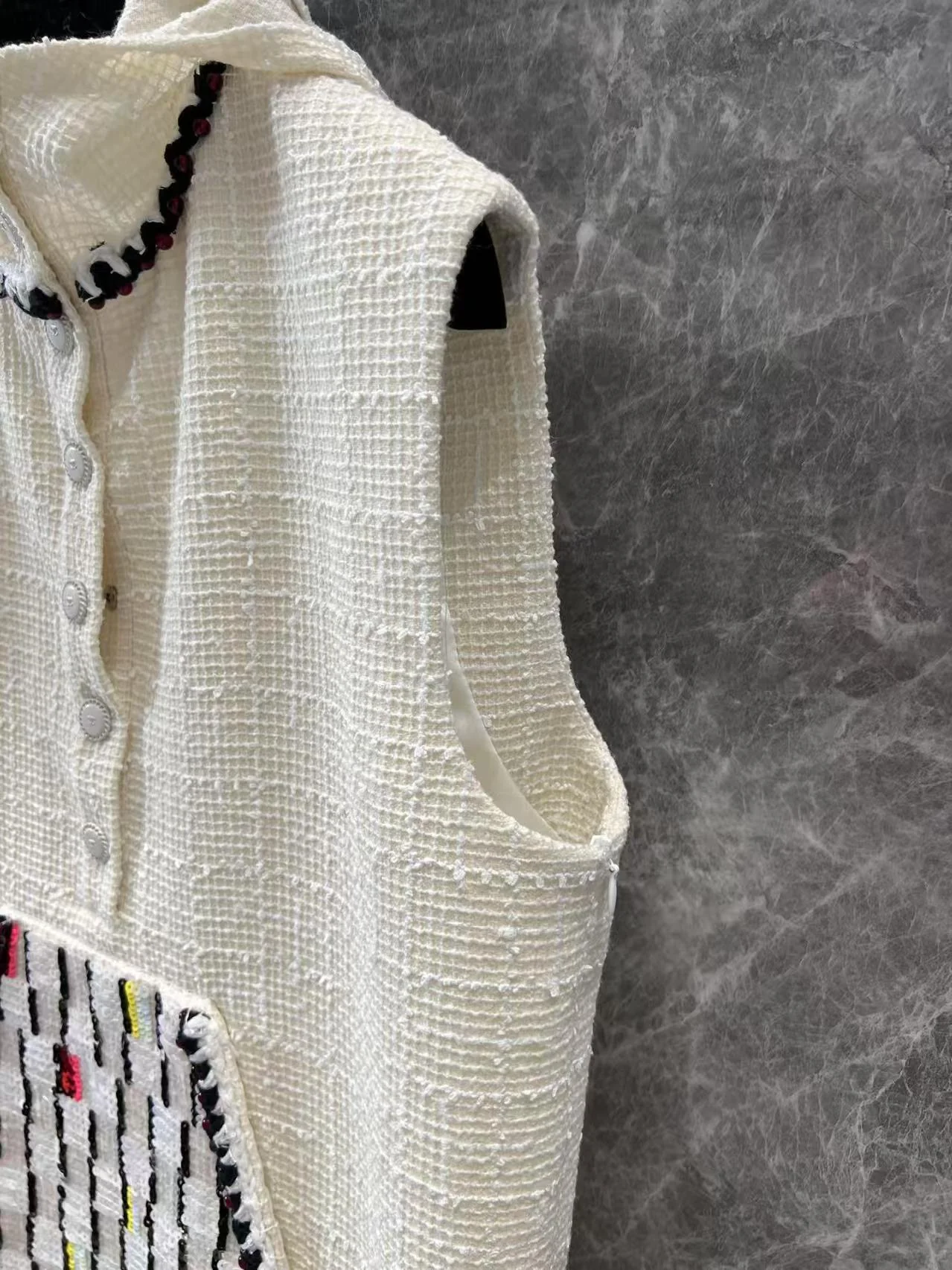 25c early spring new hooded sequin sleeveless slub hooded skirt - Ultra-Collectible