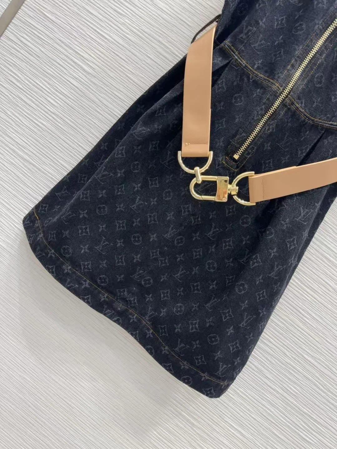 25ss belted jacquard denim dress - Ultra-Collectible