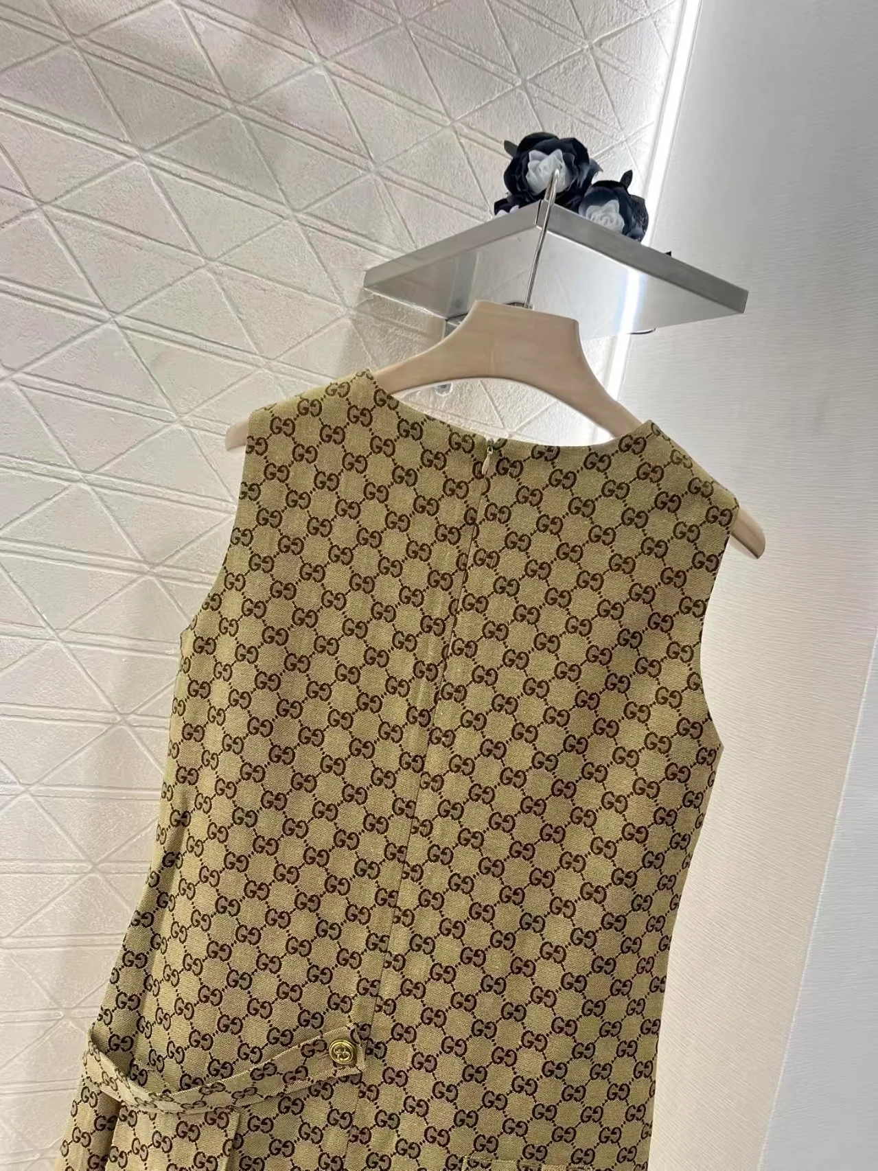 25ss sleeveless pleated jacquard tank dress - Ultra-Collectible