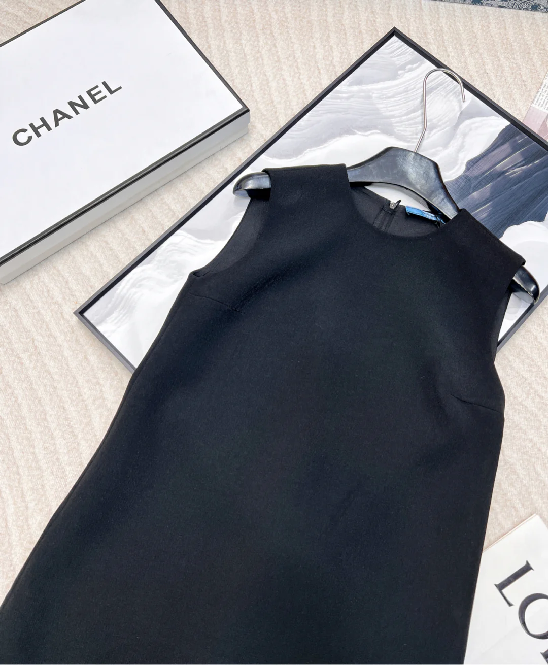 25SS early spring new round neck sleeveless velvet bow dress - Ultra-Collectible