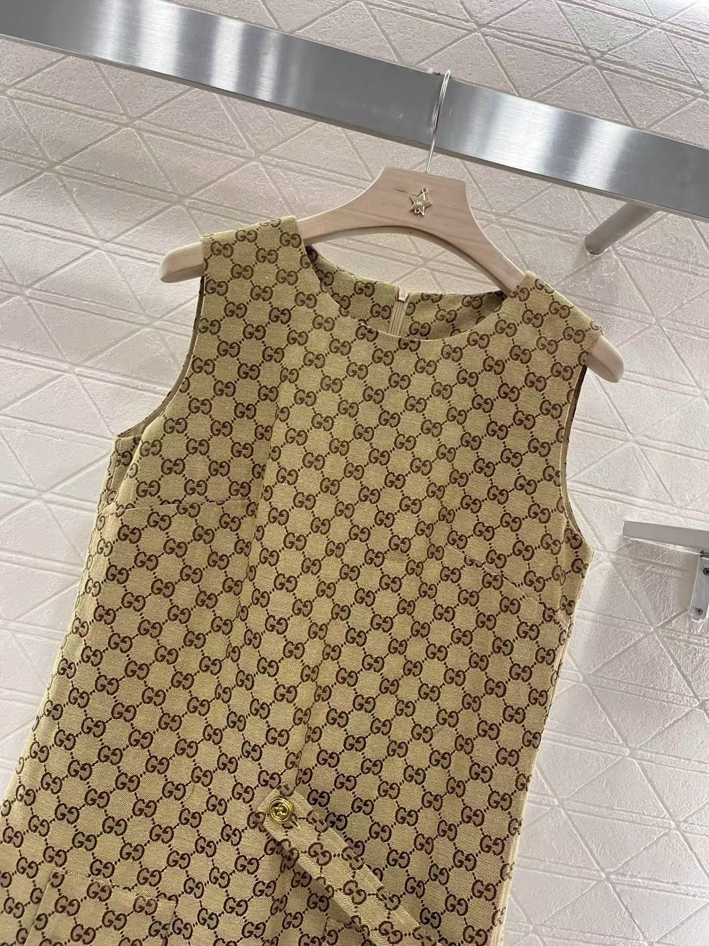 25ss sleeveless pleated jacquard tank dress - Ultra-Collectible