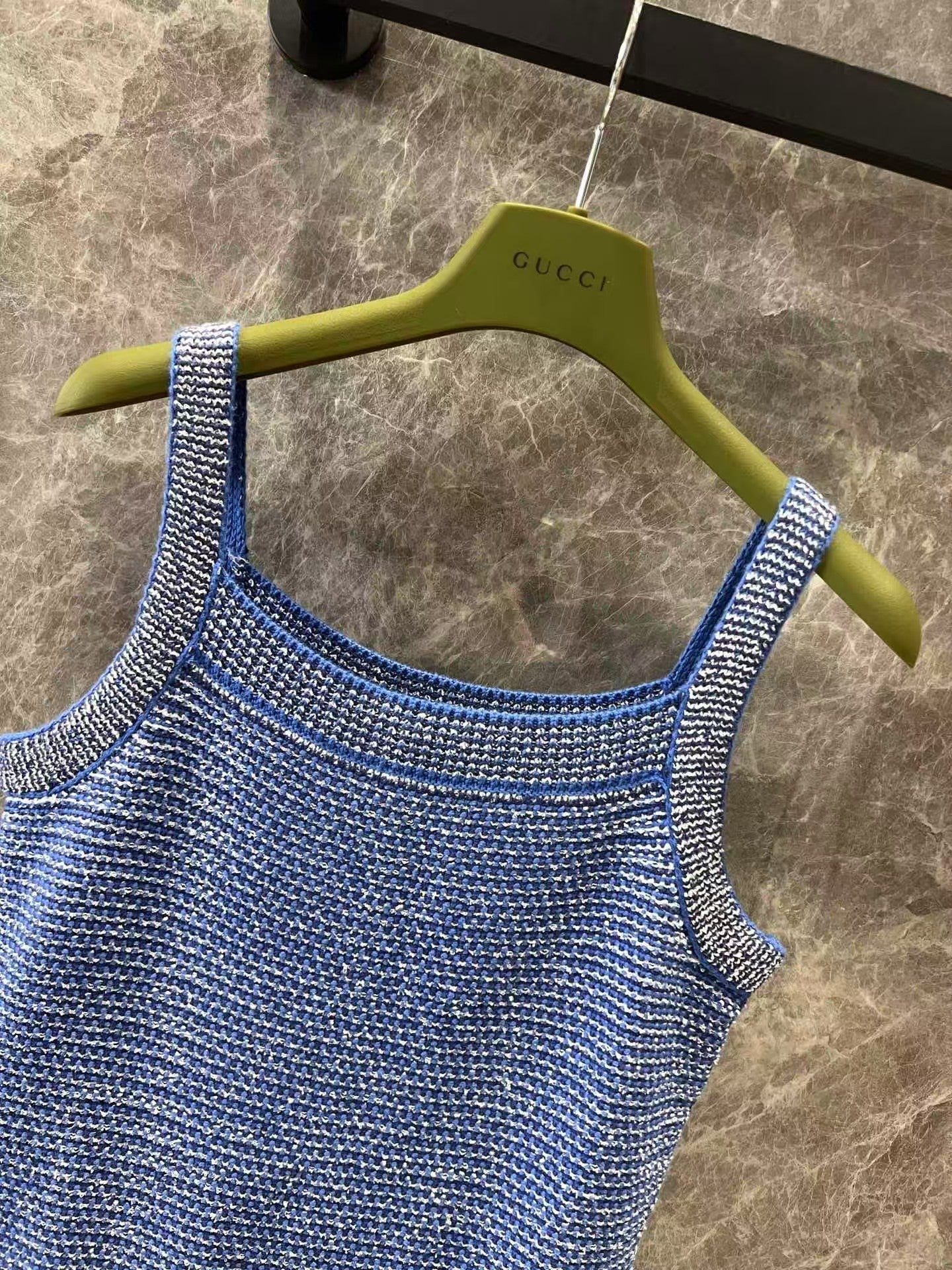 25ss Heavy Vintage Cable Knitted Sling Dress - Ultra-Collectible