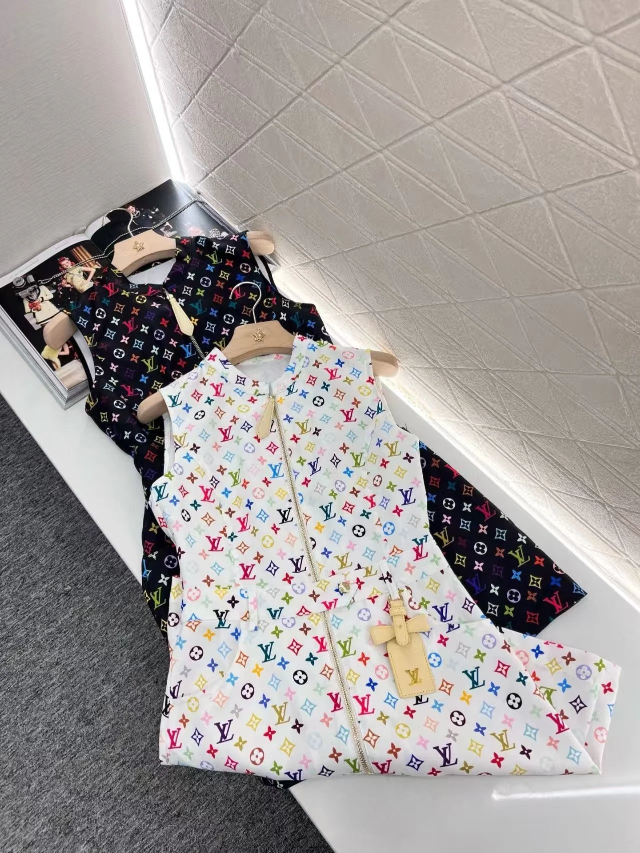 25ss printed zipper sleeveless dress - Ultra-Collectible