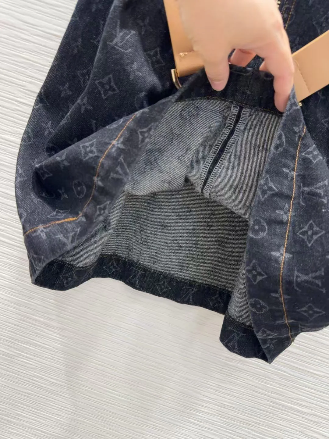 25ss belted jacquard denim dress - Ultra-Collectible