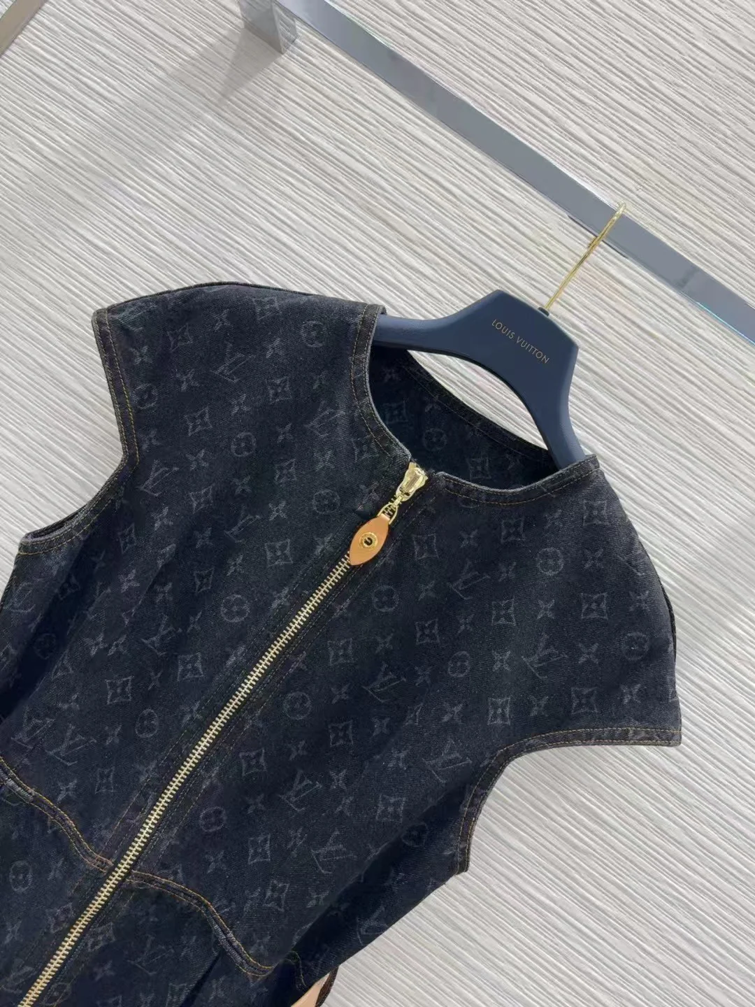 25ss belted jacquard denim dress - Ultra-Collectible