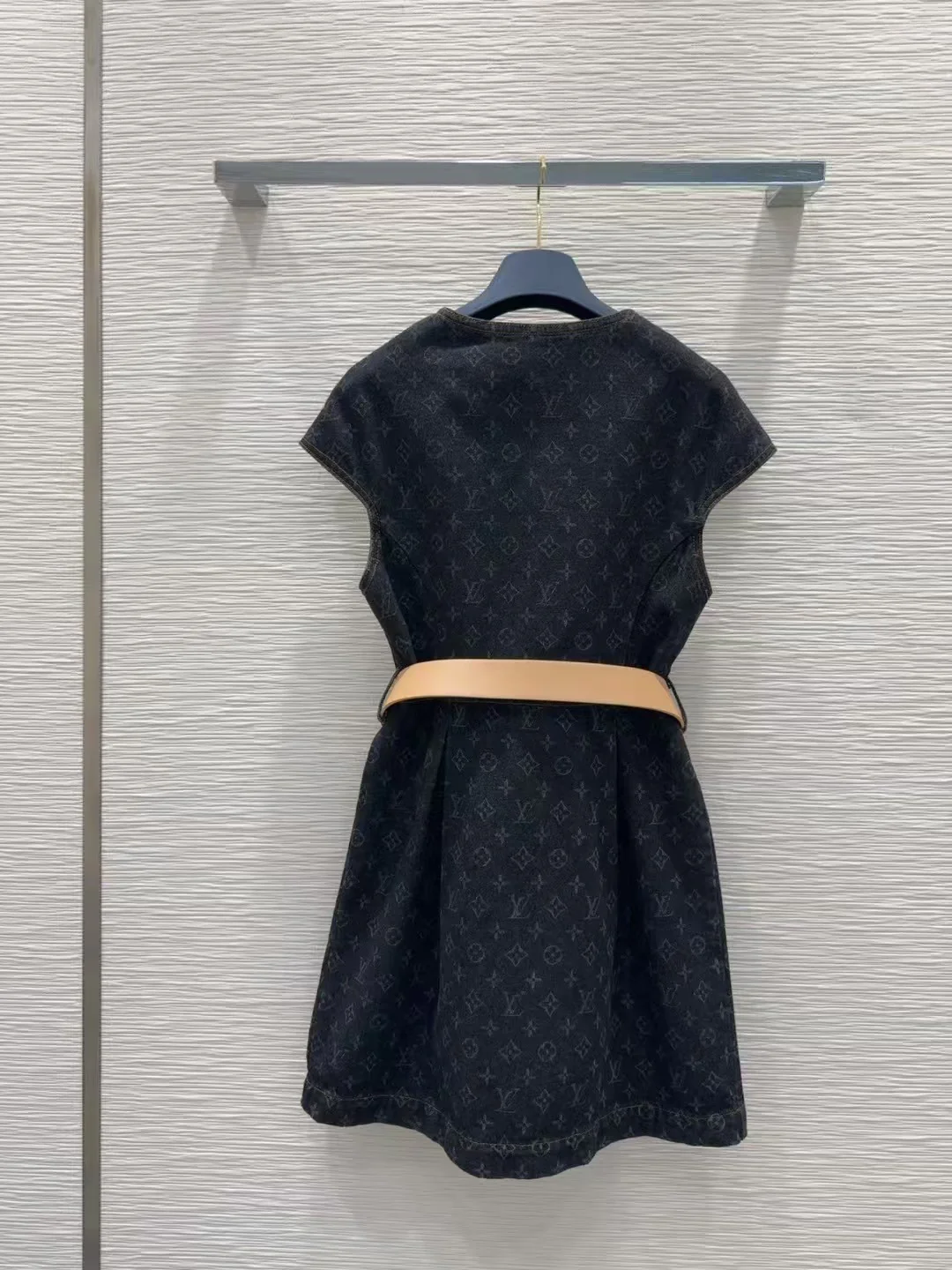 25ss belted jacquard denim dress - Ultra-Collectible