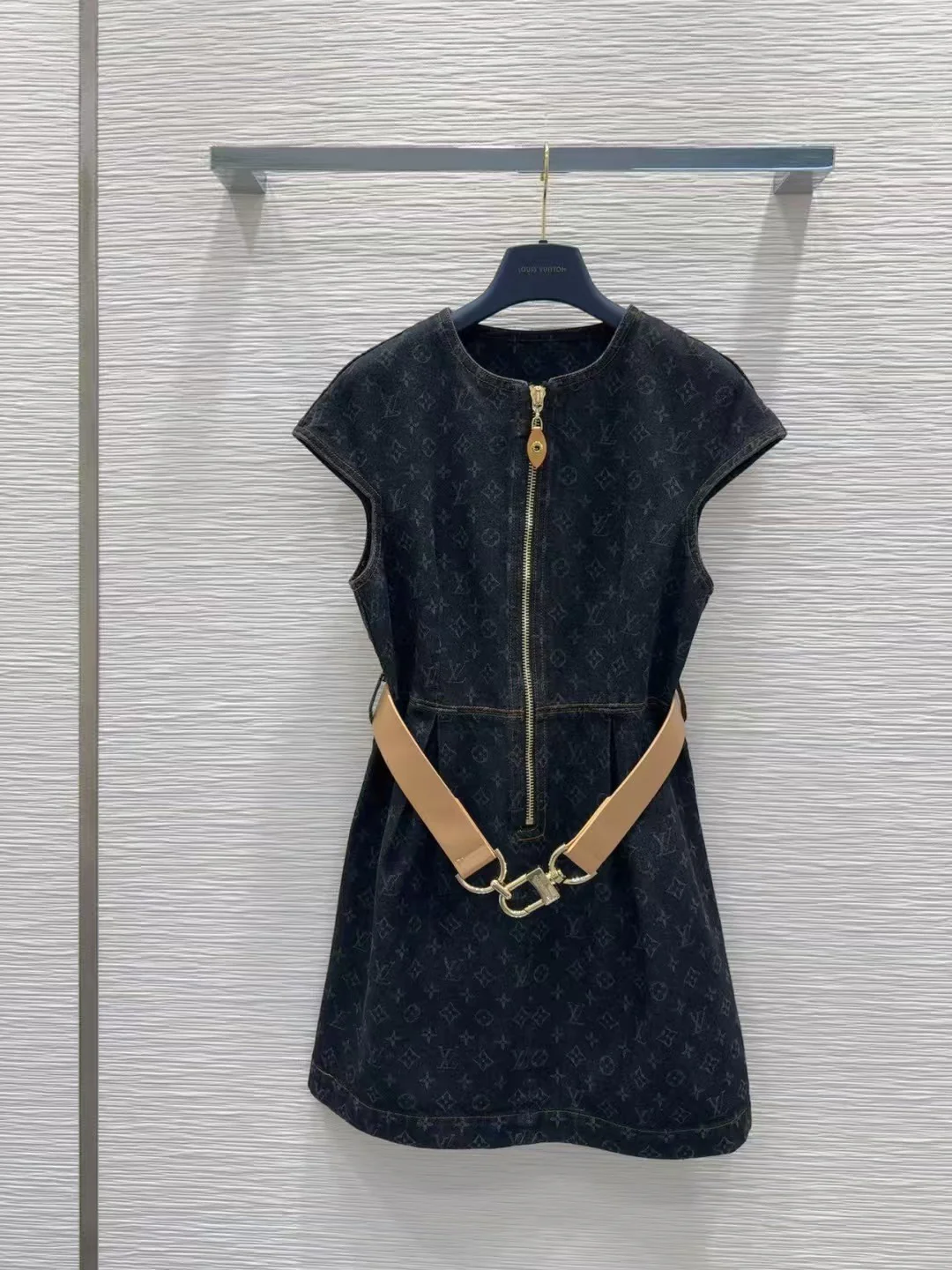 25ss belted jacquard denim dress - Ultra-Collectible