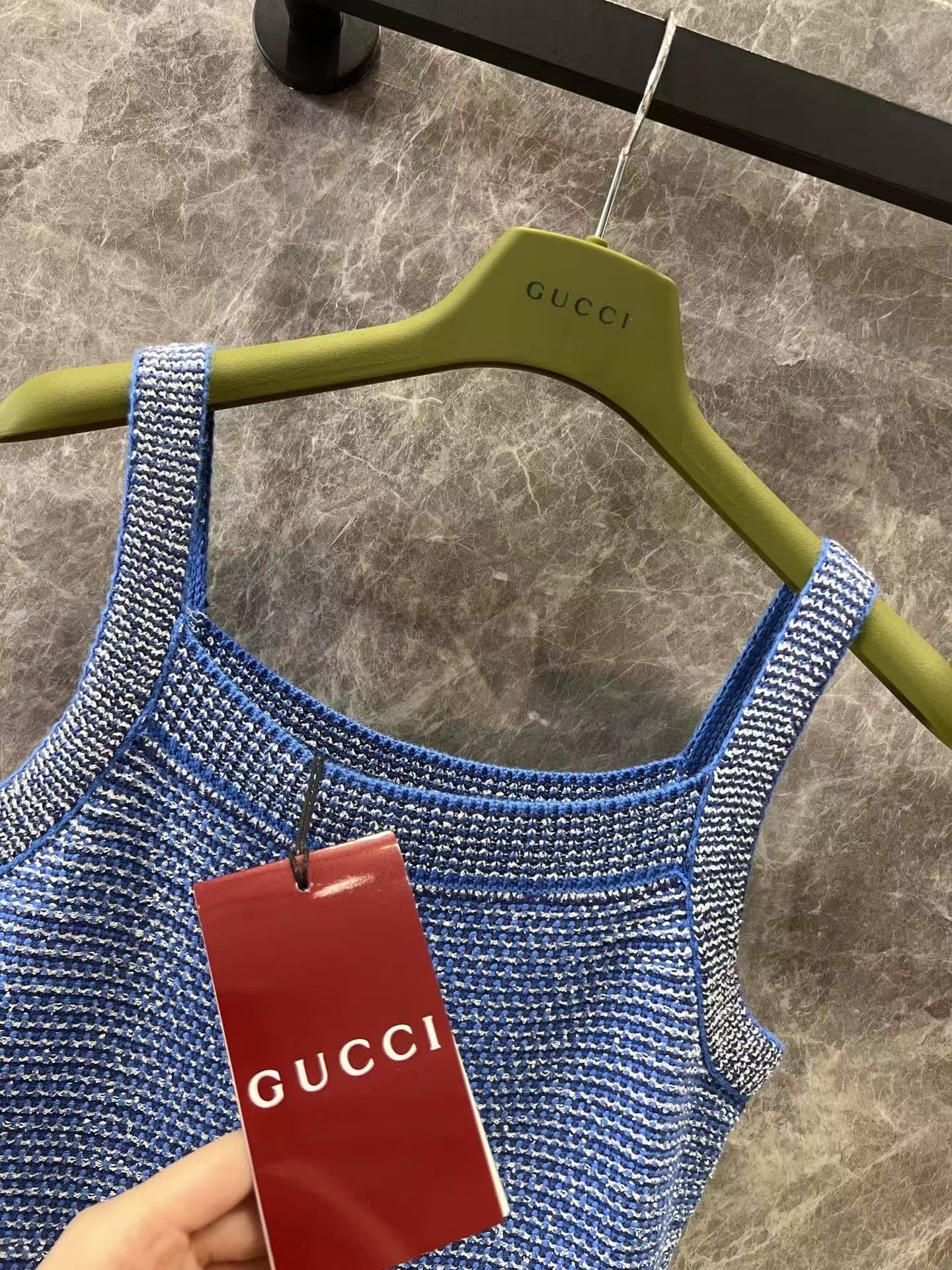 25ss Heavy Vintage Cable Knitted Sling Dress - Ultra-Collectible