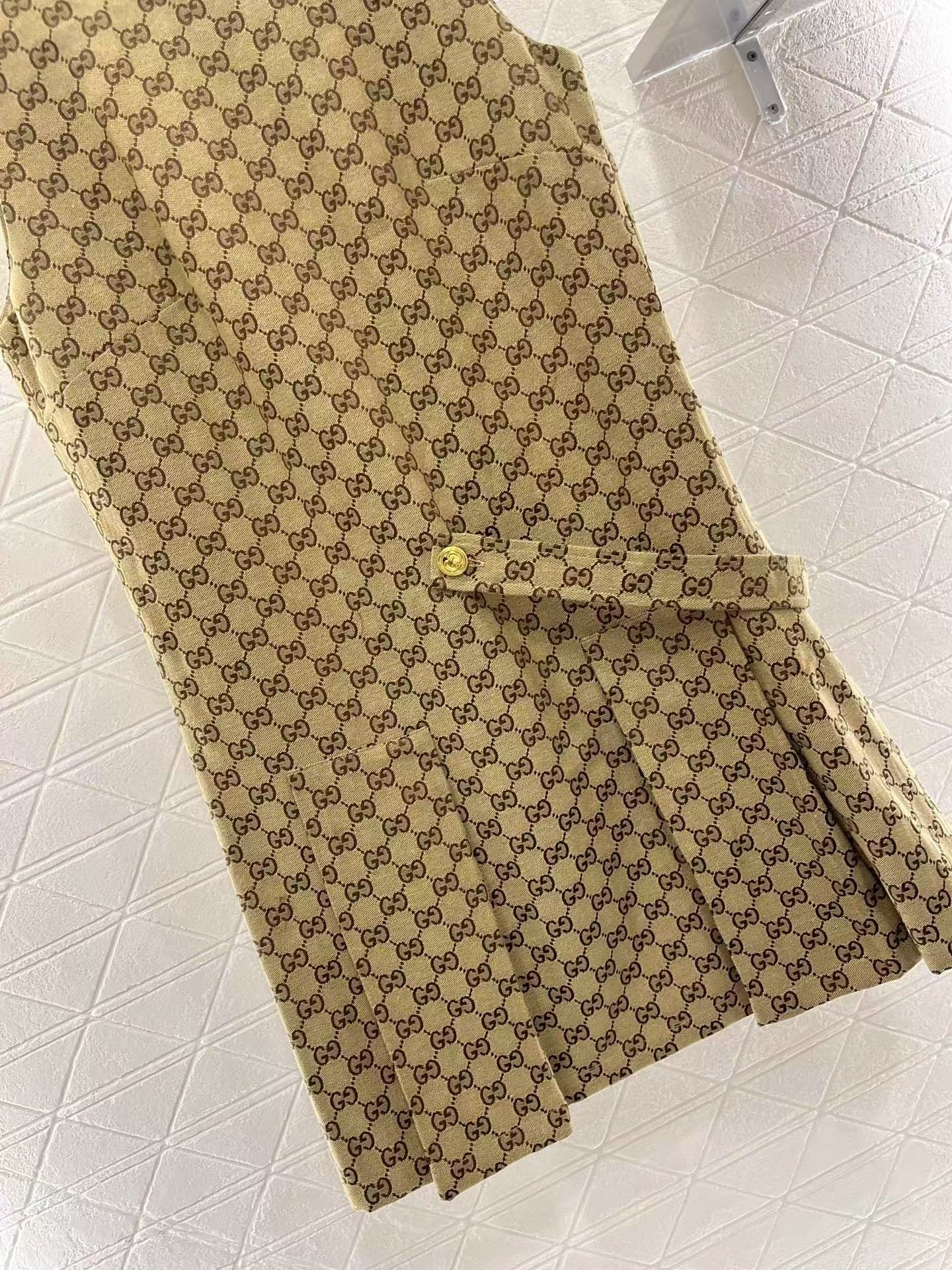 25ss sleeveless pleated jacquard tank dress - Ultra-Collectible