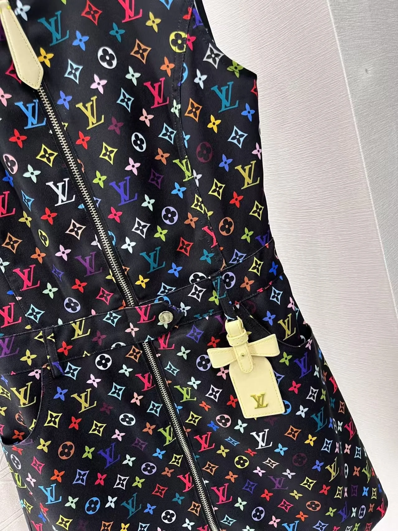 25ss printed zipper sleeveless dress - Ultra-Collectible