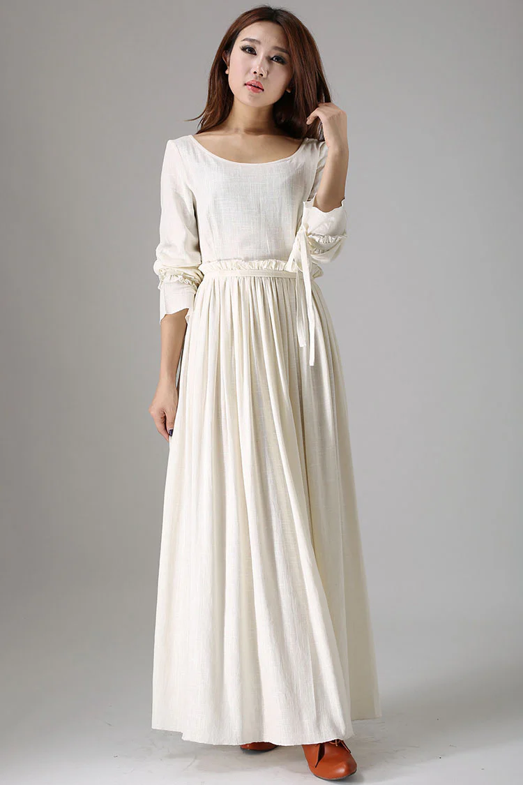 White begin bridesmaid dress 838#