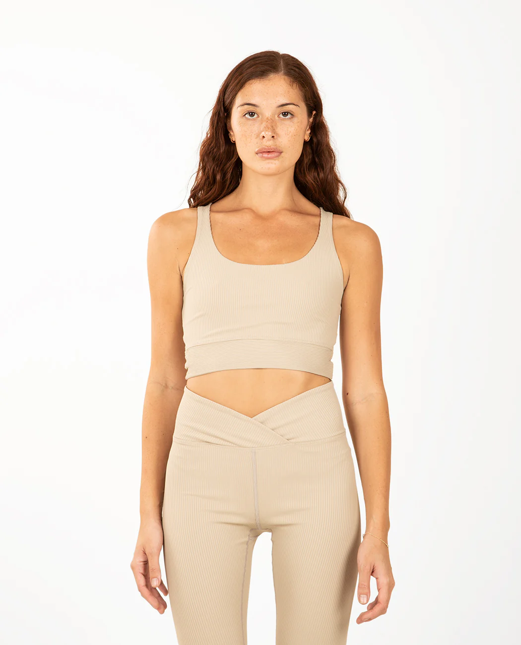 Rib Gym Bra Dune