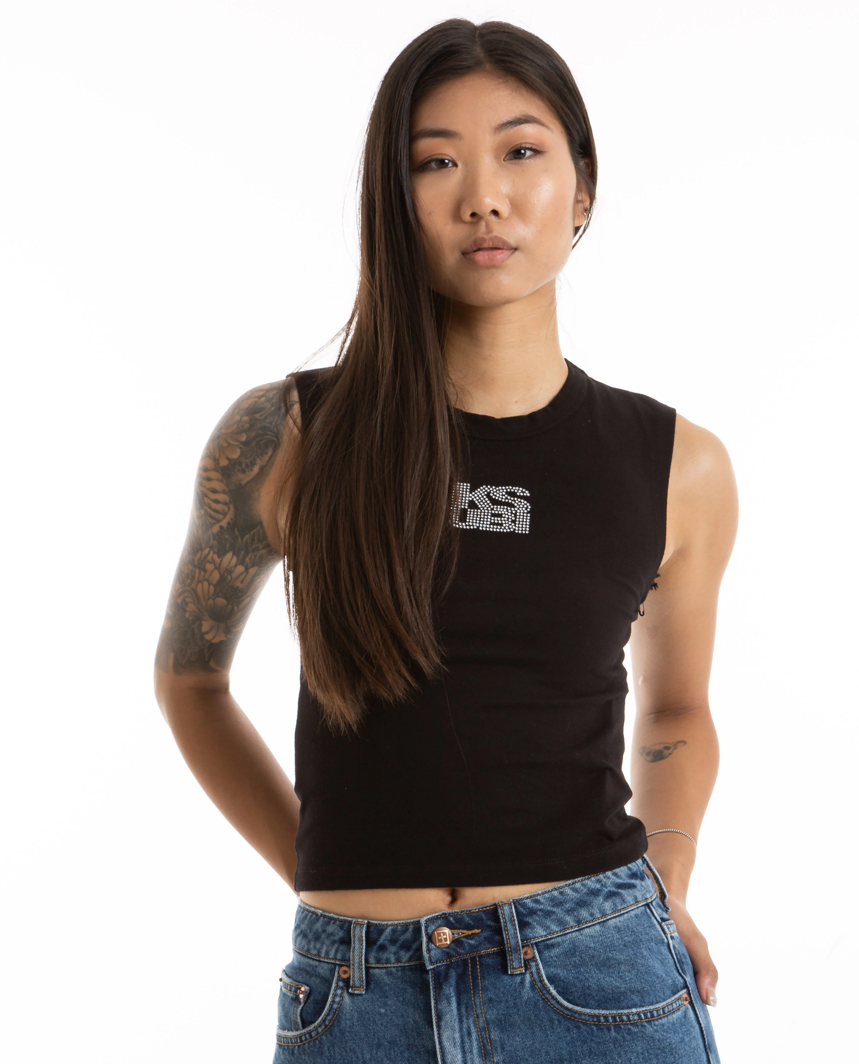 Fancy Baby Tank Black