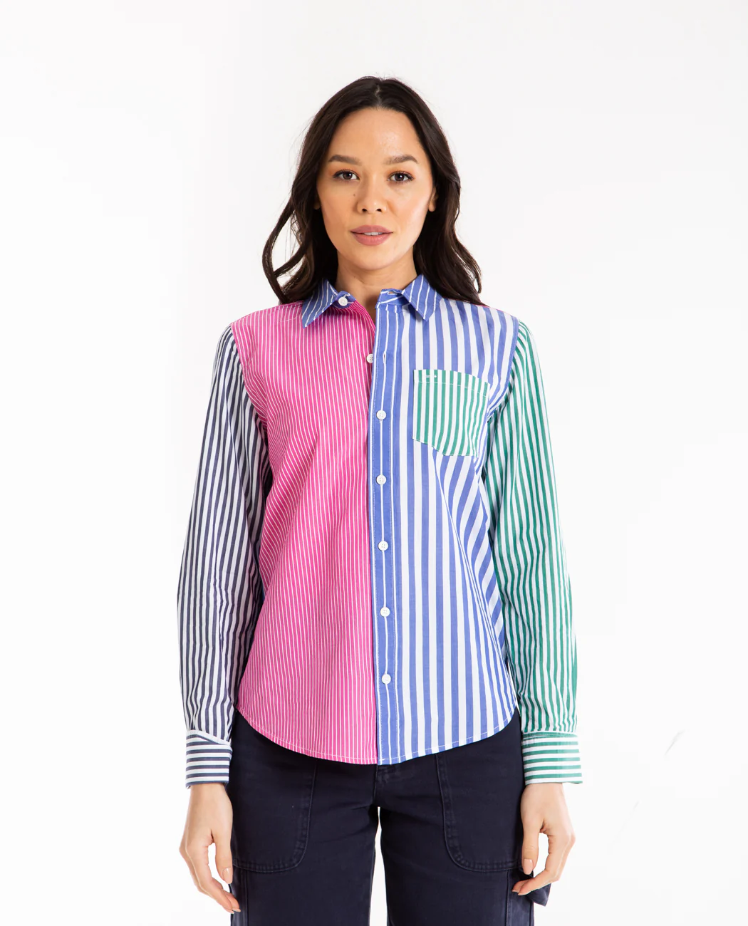 Wyatt Shirt In Mixed Stripe