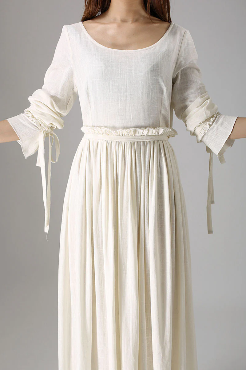 White begin bridesmaid dress 838#