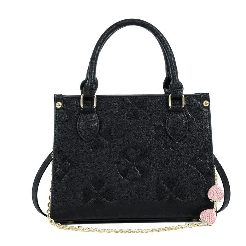Monica Foster New style vintage printed handbag with a compact square shape