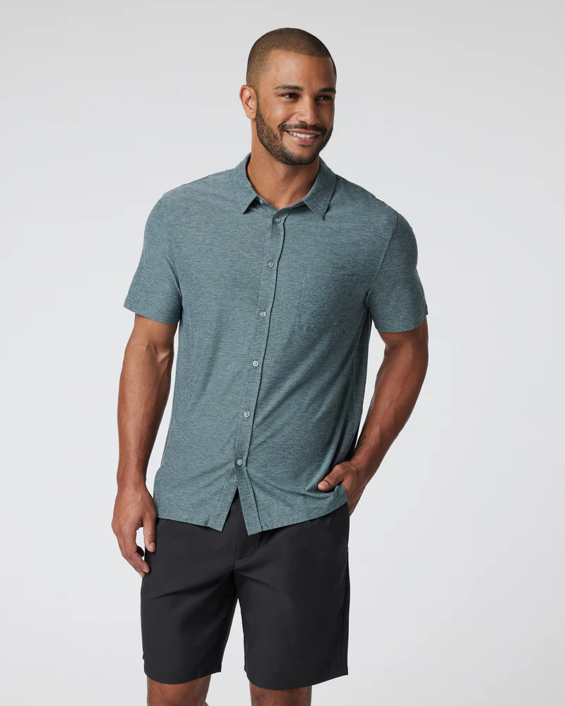 Short Sleeve Strato Button Down