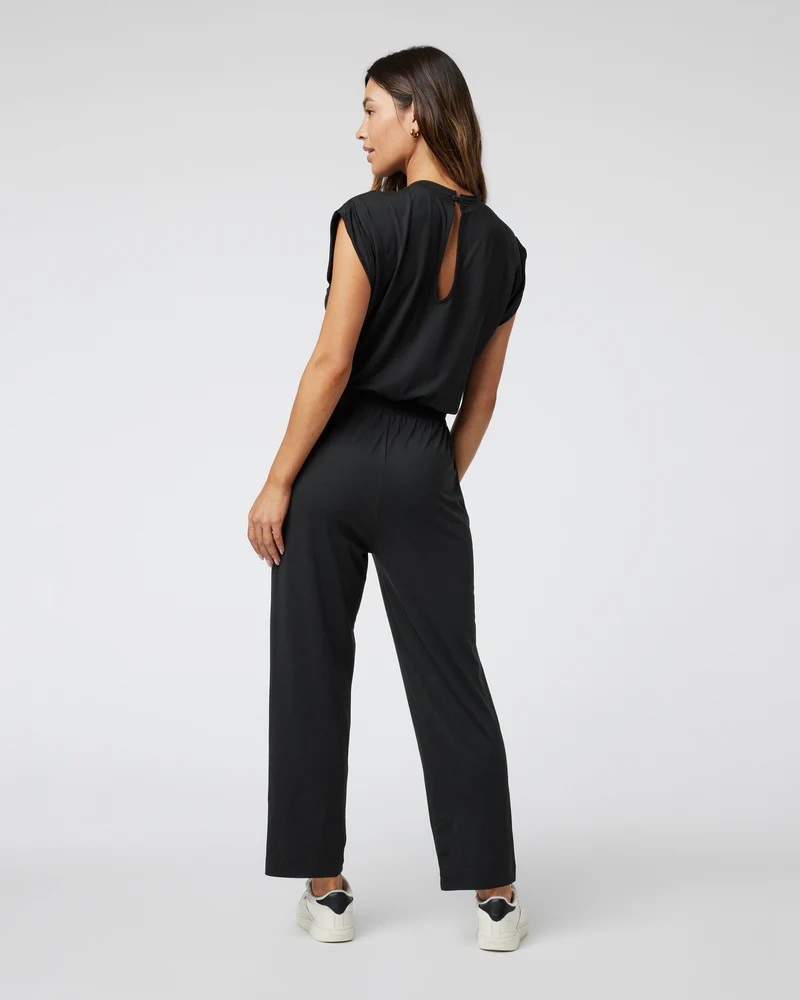 Short Sleeve Lux Crew Jumpsuit