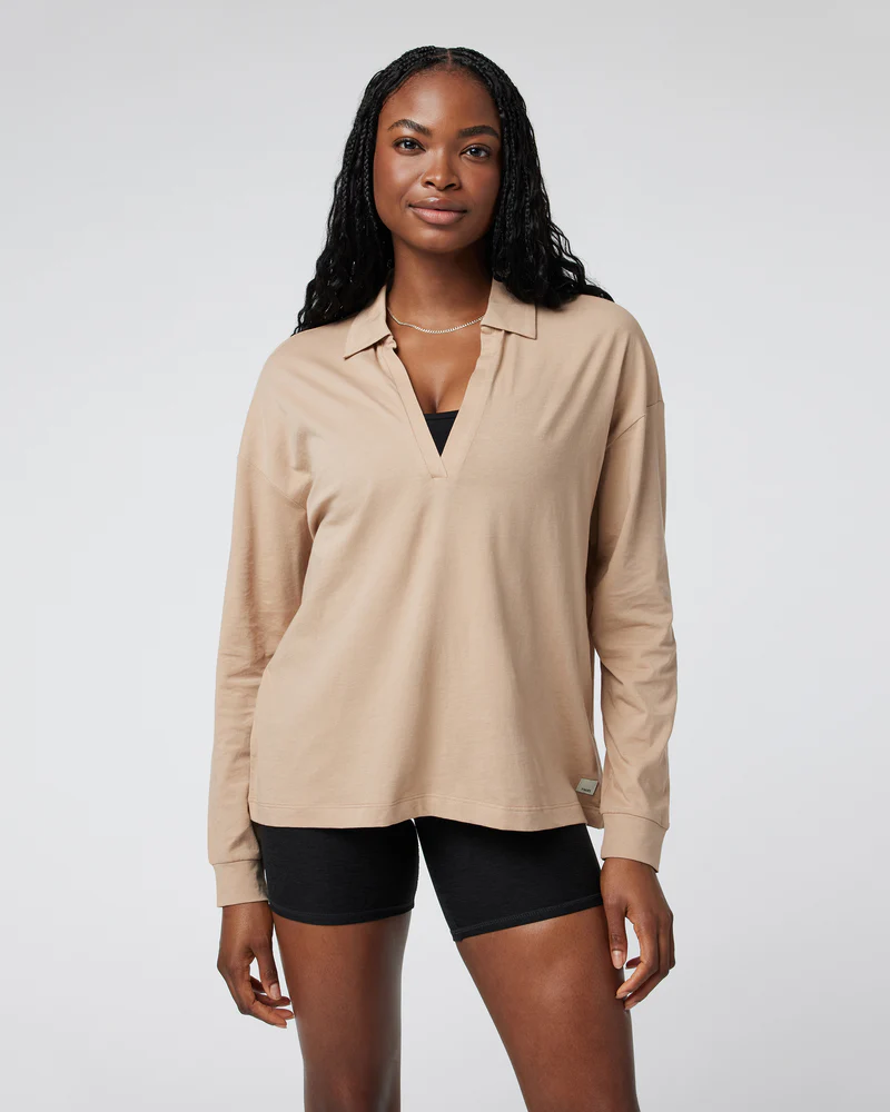 Long Sleeve Sutton Relaxed Polo