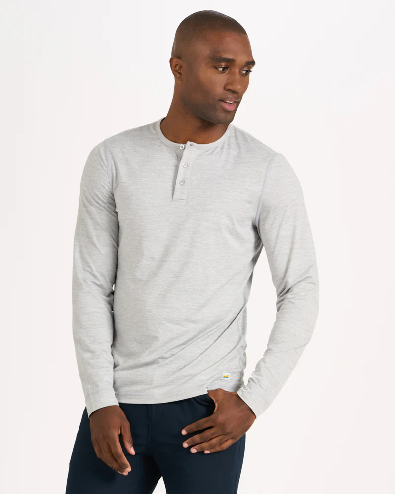 Long-Sleeve Ease Performance Henley