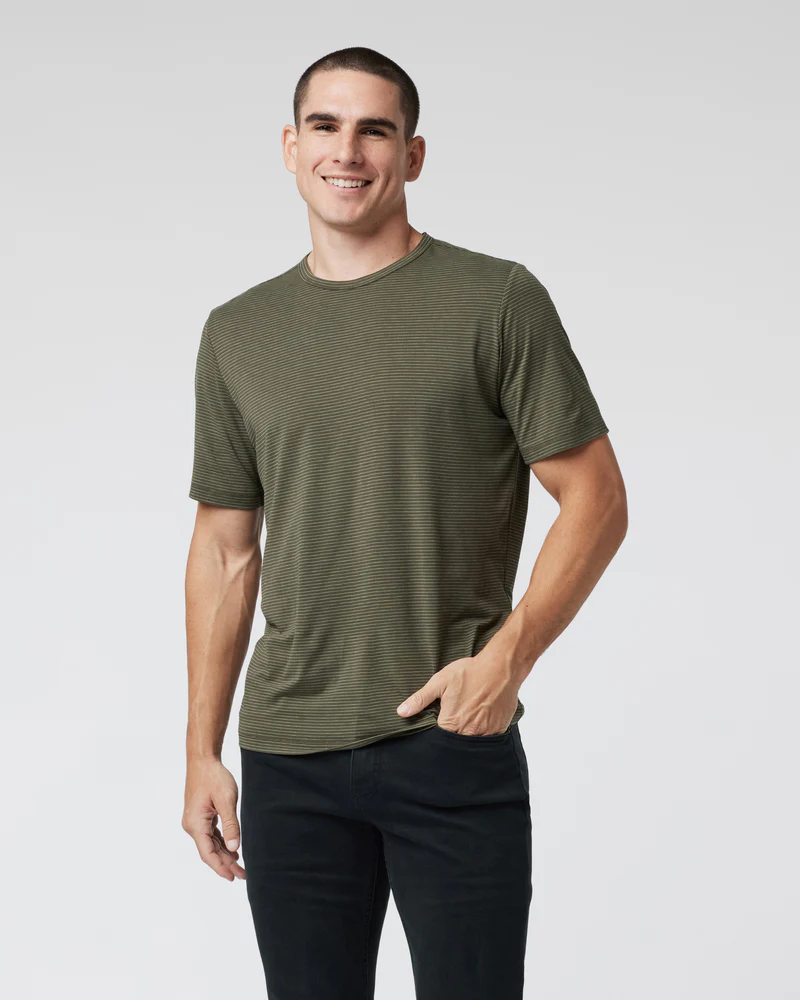 Short Sleeve Current Stripe Tee