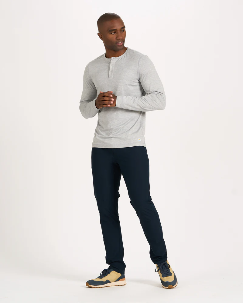 Long-Sleeve Ease Performance Henley