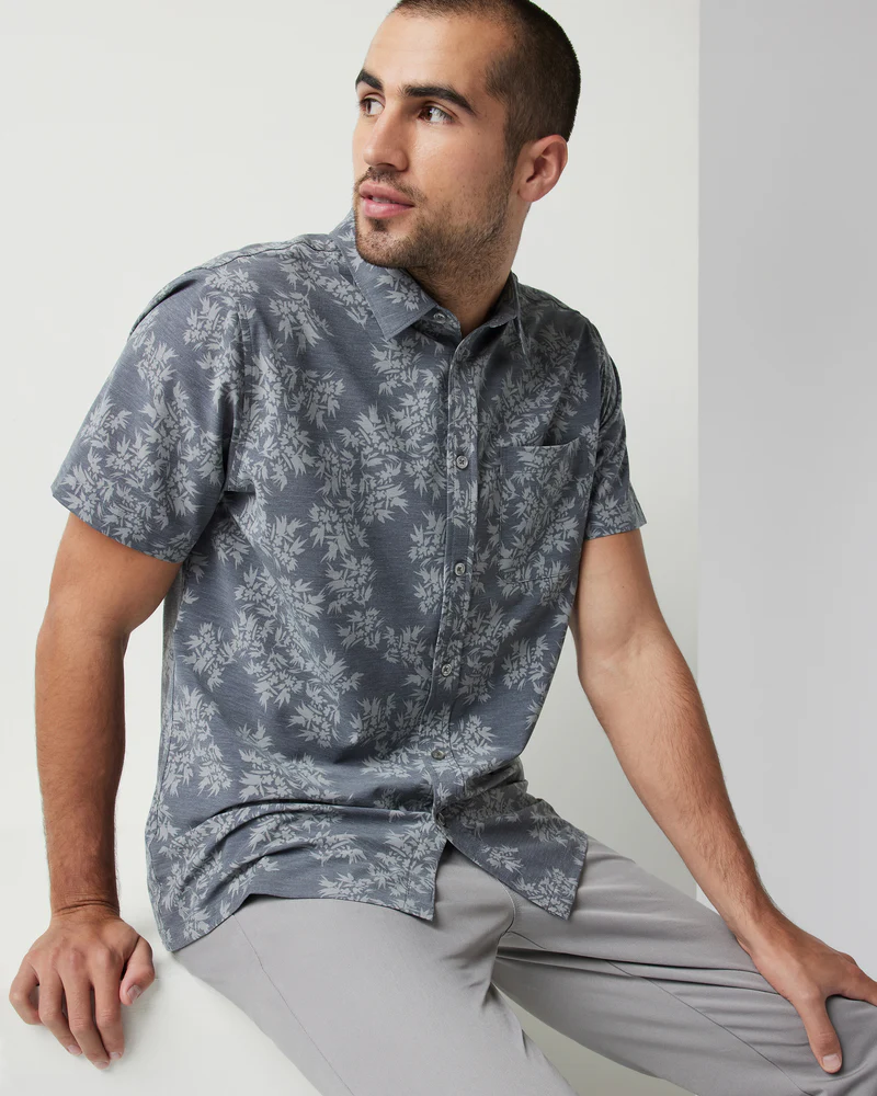 Short-Sleeve Bridge Button Down