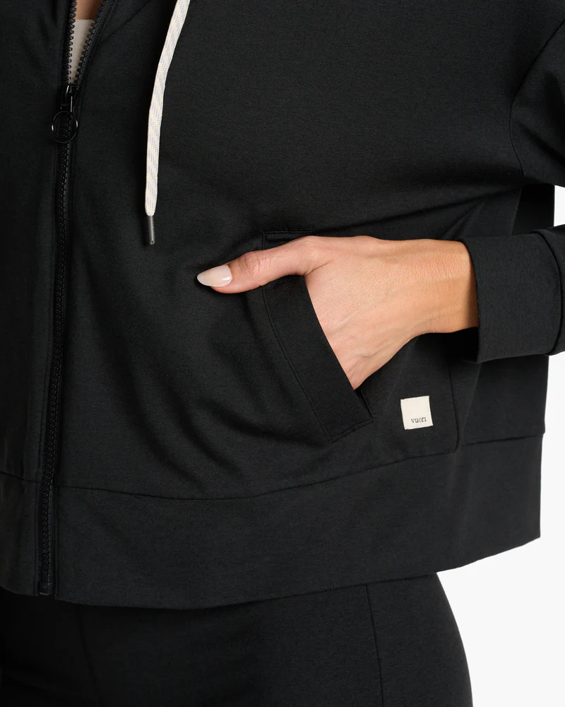 Granite Cropped Hoodie