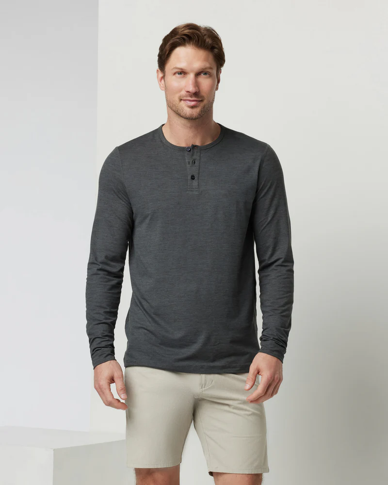 Long-Sleeve Ease Performance Henley